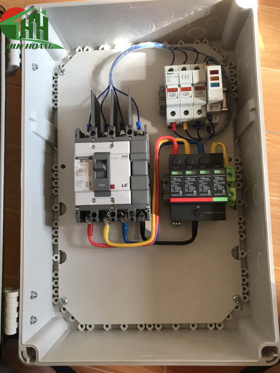Tủ điện AC Inverter 50kW - Tủ Solar Huy Hoàng
